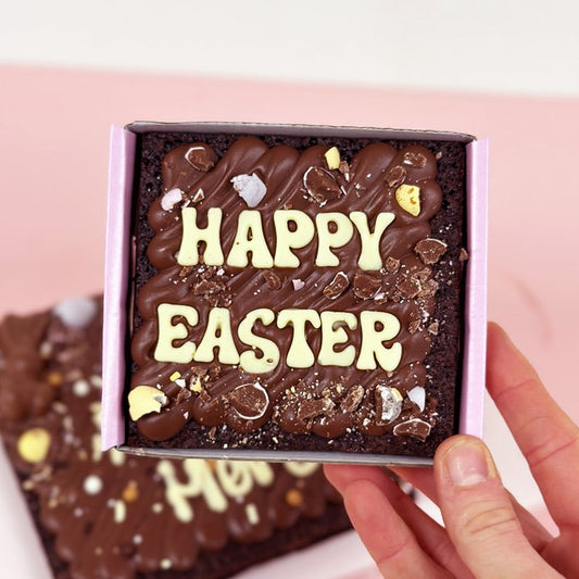 Mini Easter Brownie Slab