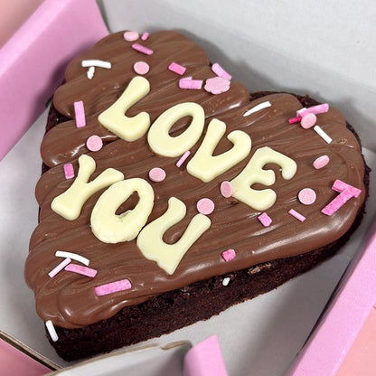 Mini Heart Brownie Slab