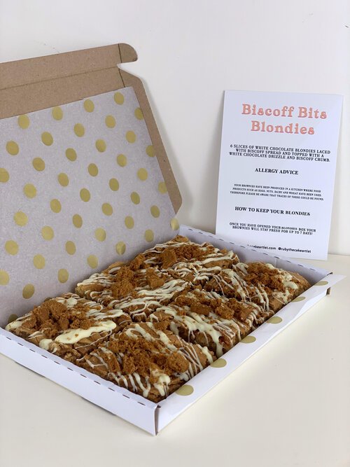 Biscoff Letterbox Blondies