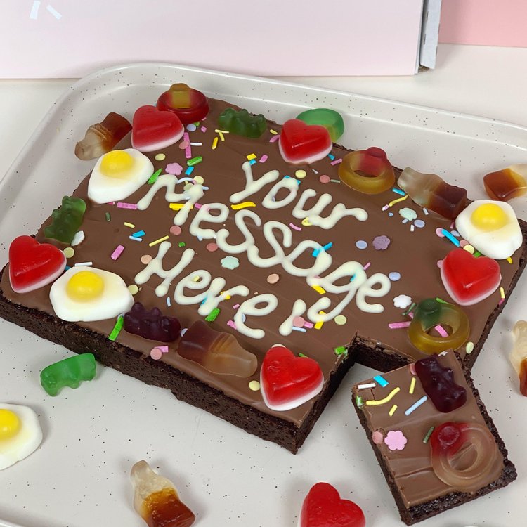 Pick 'N' Mix Personalised Brownie Slab