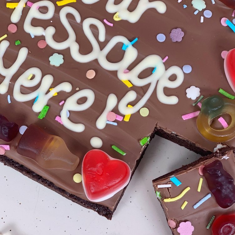 Pick 'N' Mix Personalised Brownie Slab