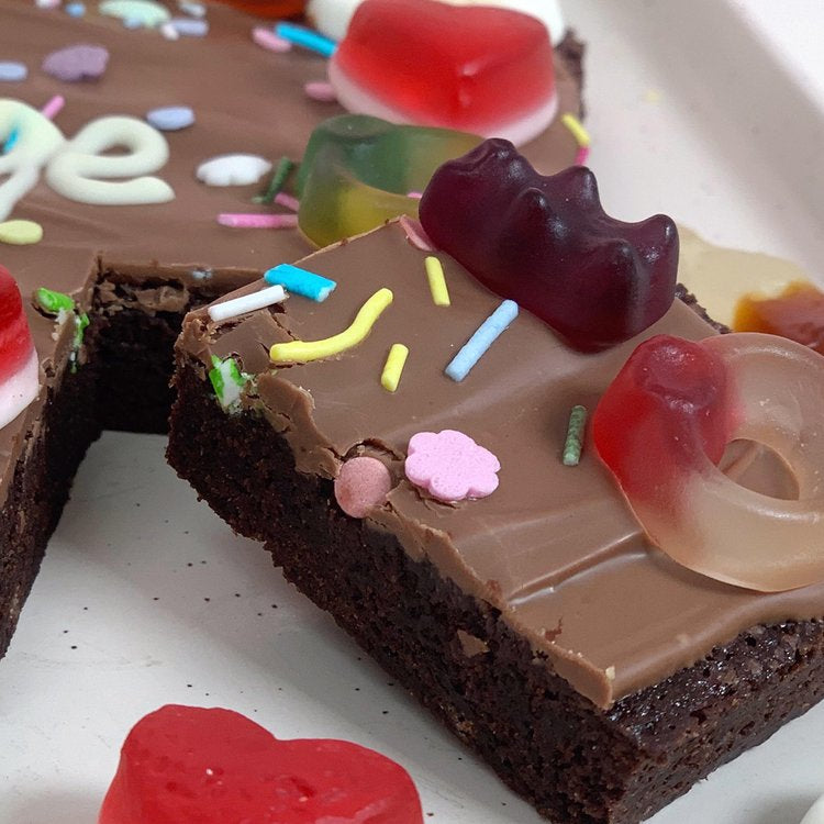 Pick 'N' Mix Personalised Brownie Slab